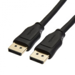 Amazon Basics DisplayPort 1.4 kaabel, suure kiirusega 32,4 Gbps, 8K@60Hz, 4K@120Hz, 3D d&uuml;naamiline HDR, 1,8 m, must.