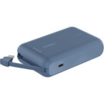 Belkin BoostCharge 10000 mAh kaasaskantav akupank sisseehitatud kaabliga, PD 20 W, USB-C kiirlaadimine