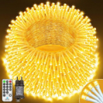 V&auml;lisse paigaldatav LED-vanik, 30 m, 1000 LED-i, 8 režiimi, puldiga (soe valge).
