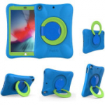 Kott &uuml;hildub uue iPad 9,7-tollise 2018/2017 (6./5. p&otilde;lvkond)/iPad Air 2/iPad Airiga (sinine+roheline).