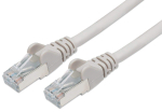 Esmaklassiline v&otilde;rgukaabel, Ethernet, LAN ja plaastrikaabel CAT6a S-FTP PIMF varjestus, RJ45, LSOH, AWG 26/7, vaskkaabel 100% Cu, hall, 1,5 m