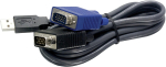 TRENDnet USB VGA KVM kaabel, VGA/SVGA HDB 15-pin, USB 1.1 Type A, 1,8 m, TK-CU06