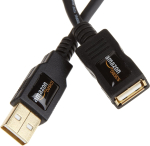 USB-A 2.0 pikenduskaabel, isasest emasesse, 480 Mbps &uuml;lekandekiirus, 1,98 m, must