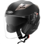 YEMA YM-627 ECE Chopperi avatud kiiver topeltvisiiri ja p&auml;ikesesirmiga meestele ja naistele, suurus M (A+ klass)