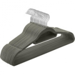 SONGMICS 20 libisemiskindla sametist riidepuu komplekt.