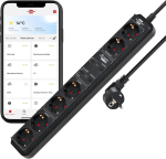 Brennenstuhl Connect Eco-Line WiFi toiteplokk 6-pesaline, 2.4 GHz, 1.5 m kaabel (A-klassi)