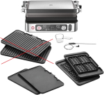 Braun MultiGrill9 CG9167 elektrooniliselt juhitav elektrigrill, 2200 W (B klass)