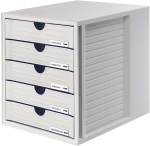 HAN 1450-11, SYSTEMBOX sahtlikomplekt 5 kinnise kambriga, helehall