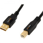 Amazon Basics 4.8M USB 2.0 isas-USB B isas printerikaabel PC045 must