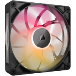 CORSAIR iCUE LINK RX140 MAX RGB 140 mm paks PWM ventilaator, Magnetic Dome Bearing, must