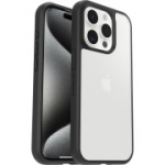 OtterBoxi Sleek Seriesi &uuml;mbris iPhone 15 Pro jaoks, p&otilde;rutuskindel, kukkumiskindel, &uuml;li&otilde;huke, l&auml;bipaistev/must