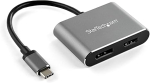 USB-C mitmepordiline videoadapter &ndash; USB-C kuni HDMI 2.0 v&otilde;i DisplayPort 1.2 monitoriadapter 4K 60Hz toega