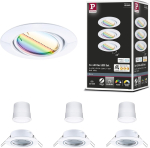 Paulmann s&uuml;vistatav LED-valgusti 230V, 3 x 4,9W, 3 x 420lm, 90mm, valge metallik, RGBW+ (92466)