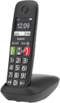 Gigaset E290 juhtmeta DECT-telefon (must, v&otilde;imendusfunktsioon, suured nupud)