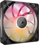 CORSAIR iCUE LINK RX140 MAX RGB 140 mm paks PWM ventilaator, Magnetic Dome Bearing, must
