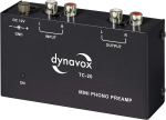 Dynavox TC-20 kompaktne metallist plaadim&auml;ngija fono eelv&otilde;imendi MM-s&uuml;steemiga, must