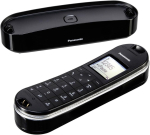 Panasonic KX-TGK320 DECT juhtmeta telefon (must, helistaja ID, SMS)