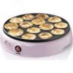 Bestron Poffertjes minivahvlik&uuml;psetaja retrodisainis, 800W, roosa