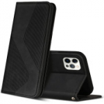 ZONNAVI &uuml;mbris iPhone 12 / iPhone 12 Pro, PU nahast, kaardipesade ja statiivi funktsiooniga (must)