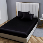 Damier Fitted voodilina 100 x 200 cm must satiin