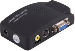 Videoadapteri muundur AV, RCA, S-Video ja VGA monitori/arvutiprojektorite vahel