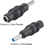 Alalisvoolu adapter Allikakaart 5,5 mm x 2,1 mm kuni 4,5 mm x 3,0 mm