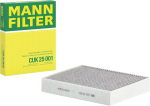 MANN-FILTER CUK 25 001 salongifilter &ndash; s&otilde;idu- ja tarbes&otilde;idukitele (A+ klass)