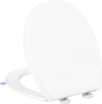 YEAUPE PRO tualetikaas, pehme sulgumisega, kiire eemaldamisega, reguleeritavate hingedega, valge, 44,6 cm (A-klassi)