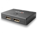 LINDY 38414 2-pordiline kahesuunaline DisplayPort 1.2 l&uuml;liti, 6,2 cm * 1,8 cm * 8,2 cm