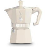 Bialetti Moka Exclusive mokakann 3 tassile, kreemikas. (A + Grade)