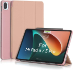 MuyDoux &uuml;mbris Xiaomi Mi Pad 5/5 Pro 11-tollisele mudelile, pehme tagak&uuml;lg, automaatse unerežiimi/&auml;ratuse funktsioon, &uuml;li&otilde;huke ja kerge (roosa kuld)