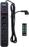 Plugger Black 5 pistikupesaga pikendusjuhe 16A, 1,4 m, 2300 W