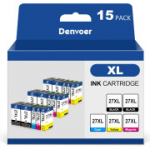 Denvoer 27 XL tindikassetid &uuml;hilduvad Epson 27XL Multipackiga (6 musta 3 ts&uuml;aani 3 magenta 3 kollast)