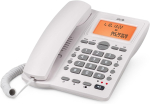 SPC kontori ID 2 juhtmega telefon (valge, helistaja ID, k&auml;ed-vabad)