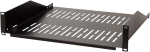 LogiLink SF2C45B 19-tolline riiul, 2U, 25 kg kandev&otilde;ime, must (A klass)