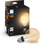 Philips Hue valge filamentlamp Retro E27 G93 globe pirn t&ouml;&ouml;tab Alexa nutivalgustusega