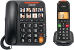 VTech CL6550 juhtmeta DECT-telefon (automaatvastaja, suured nupud, must)