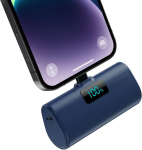 Mini v&auml;line aku 5200 mAh, 20 W PD 4.0 A kiirlaadimisfunktsiooniga, iPhone 14/14/Pro Max/13/12/11/XR/XS/8/7/6plus, sinine.
