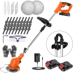 Juhtmeta trimmer kokkupandav akuga 60 cm, elektriline v&otilde;sal&otilde;ikur 2 x 21 V akud (A GRADE)