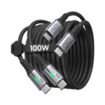 INIU USB-C kaabel, [2 tk (2 m + 2 m)] Kiirlaadimine 100 W, PD 5A QC 4.0, C-t&uuml;&uuml;pi - A-t&uuml;&uuml;pi