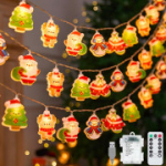 VEEKAY j&otilde;ulutuled, 3,8 m, 25 LED-i, j&otilde;uluvana, taimeriga tulekett, 8 režiimi