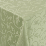 Triikimisvaba damastist laudlina, 100 % pol&uuml;ester, ovaalne 140 &times; 190 cm