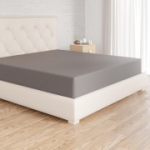 Amazon Basics Jersey kummiga lina, tumehall, 180 x 200 cm