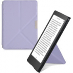 Kwmobile Origami &uuml;mbris, mis &uuml;hildub Kobo Aura Edition 2 &uuml;mbrisega &ndash; &otilde;huke PU-nahast &uuml;mbris koos alusega (lavendel)