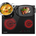 Klaaskeraamiline pliit AMZCHEF 4 k&uuml;ttetsooniga 6600 W, 60 cm