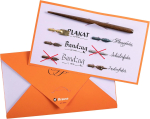 Brause J. Herbin 139B kalligraafia ja kirjutamise komplekt 1 puidust sulepea hoidja ja 4 otsikuga