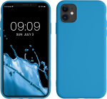 kwmobile Pehme &uuml;mbris Apple iPhone 11-le, &otilde;huke, sinine
