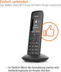 Kodutelefon helistaja ID-ga Gigaset C570HX DECT [saksa versioon]