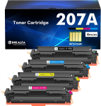 207A toonerikassetid 4-pakk kiibiga HP Color LaserJet Pro jaoks