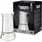 Bialetti - Uus Venu induktsioonkohvimasin igat t&uuml;&uuml;pi pliitidele, roostevaba teras, 150 ml, h&otilde;bedane